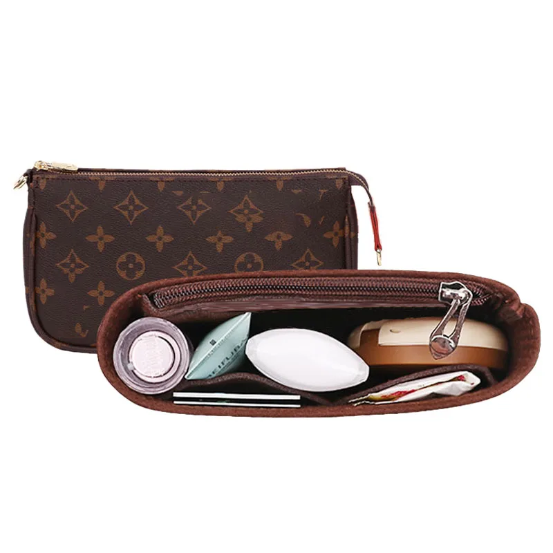 EverToner For LV Pochette Accessoires Large Bag Insert Organizer Inner Purse Portable Handbag Makeup Organizer