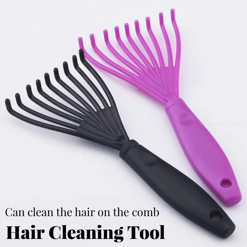 New Hair Comb & Brush Cleaning Remover Embedded Handle Tool Useful Cleaner Hair Comb Brush Beauty Tools Cleaning Supplies