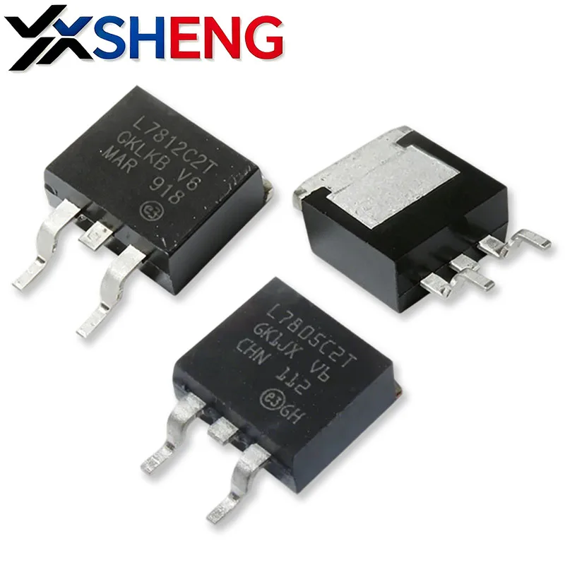 10PCS L7805CD2T L7812CD2T TO-263 L7805 L7812 7812 TO263 L7812C2T SMD Three-terminal Regulator
