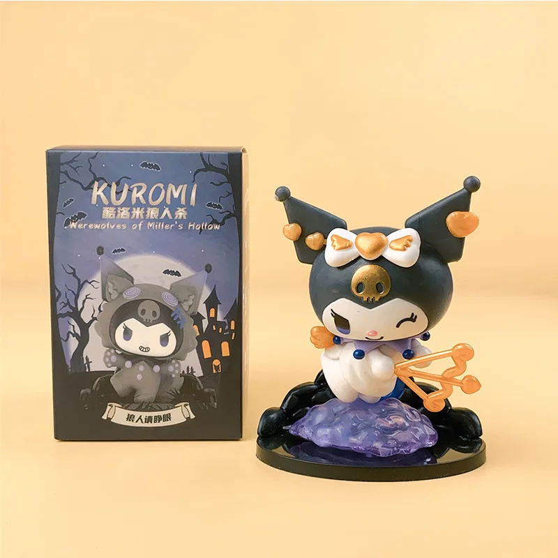 Kuromi Blind Box Werewolf kill Series Action Figure Dolls Anime Figures Surprise Bag Cute Model Fans Collection Toy view 5