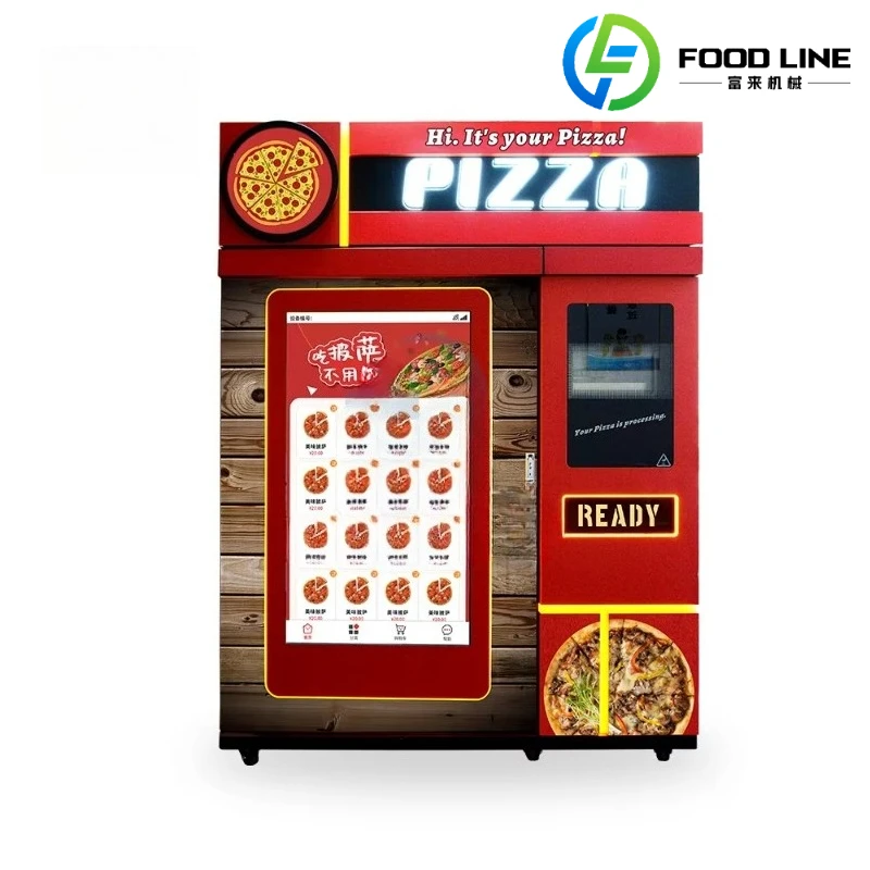 Customized Hygienic Pizza Vending Machine Food Grade Internal Material Meet International Food Safety And Hygiene Standard