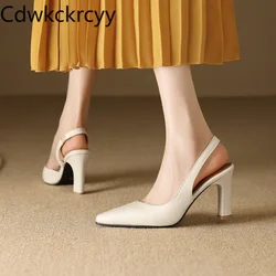 summer New styles fashion Pointed tip high-heeled women's sandals Simplicity Shallow mouth temperament Square heel women sandals