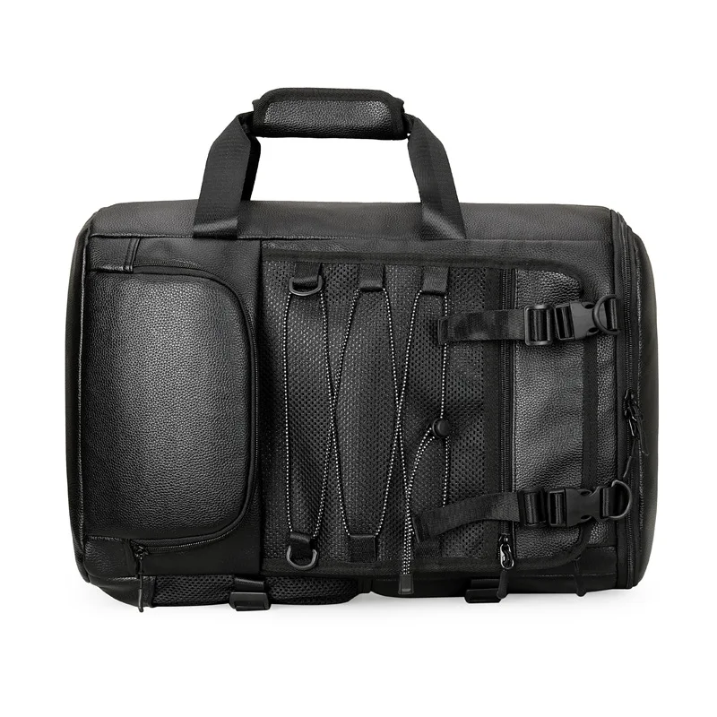 Outdoor Hiking Camping PU Backpack Large Capacity Travel Skateboard Bag Luggage Handbag Men Women Computer Rucksack Business Bag