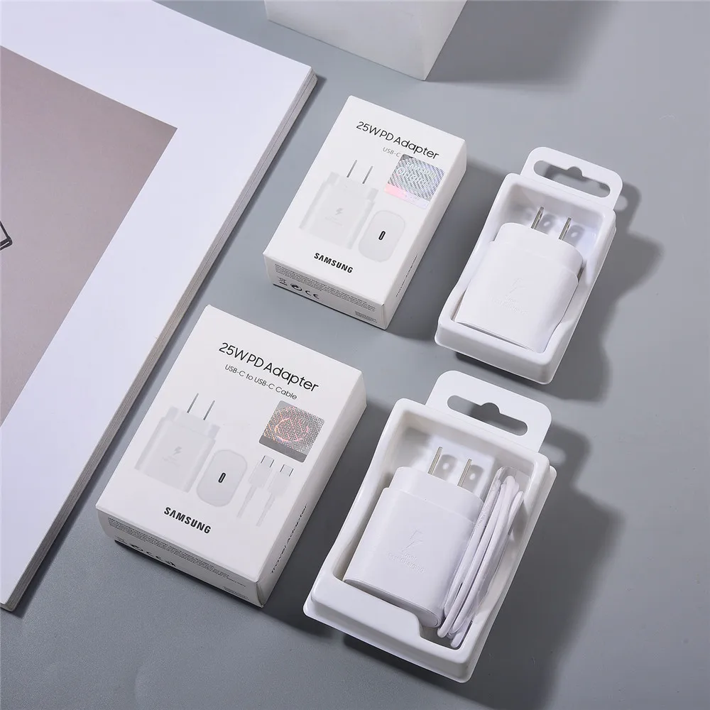 EP-TA800 Original Samsung 25W Charger Super Fast Charge Type-C US Adapter For Galaxy S25 Edge M14 A A26 A25 A33 A53 A55 Phone - náhled 4