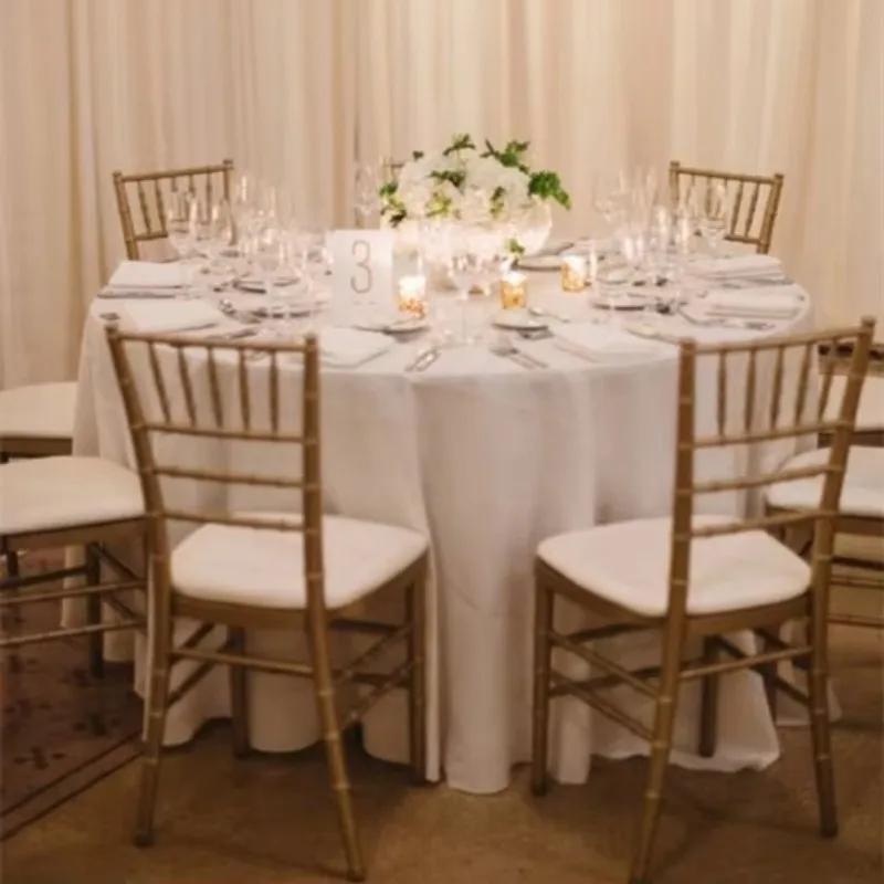 Royal Fancy Hotel Furniture High Classic Quality Event Plastic Bamboo Joint Banquet Wedding Chair