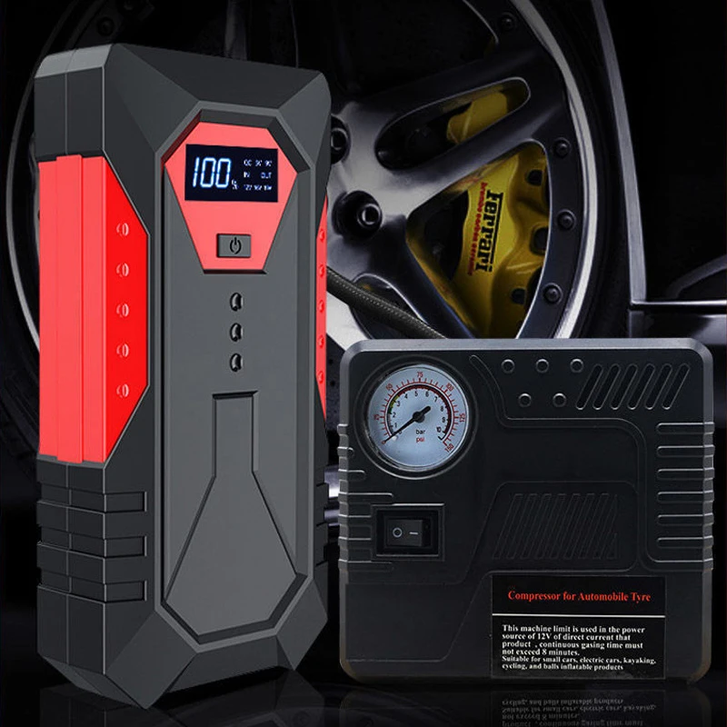 18800mAh Car Jump Starter Portable Power Bank Car Battery Booster 12V  1200A Car Starting Device for Petrol Diesel 6.0L/4.0L