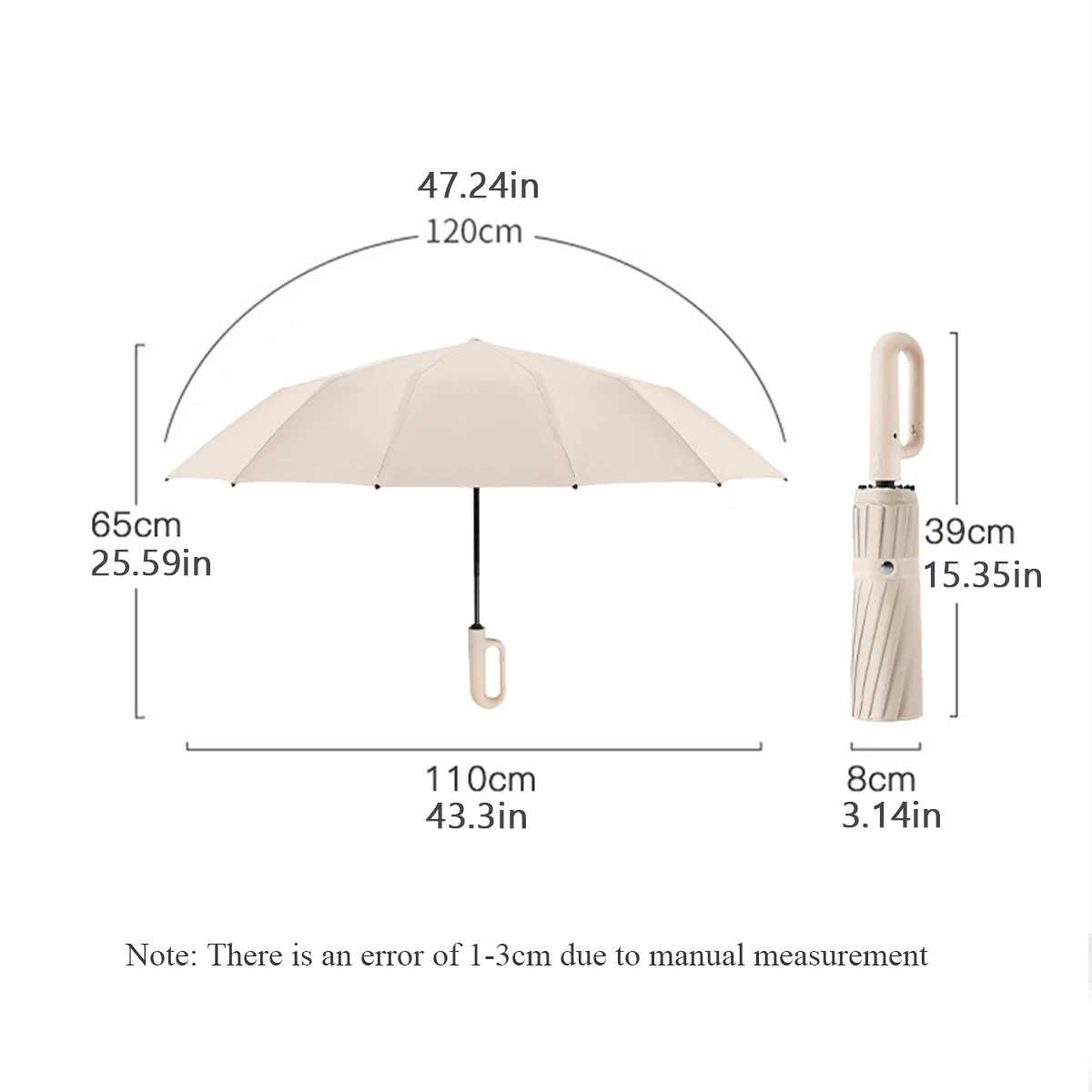 Folding Strong Windproof 16K Automatic Umbrella 192 Keel Buckle Umbrella Sunshade Men\'s Umbrella Rain Large Parasol for Women