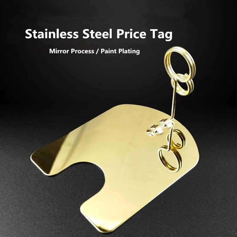 Soporte de Metal para tarjetas de supermercado, 10 unidades