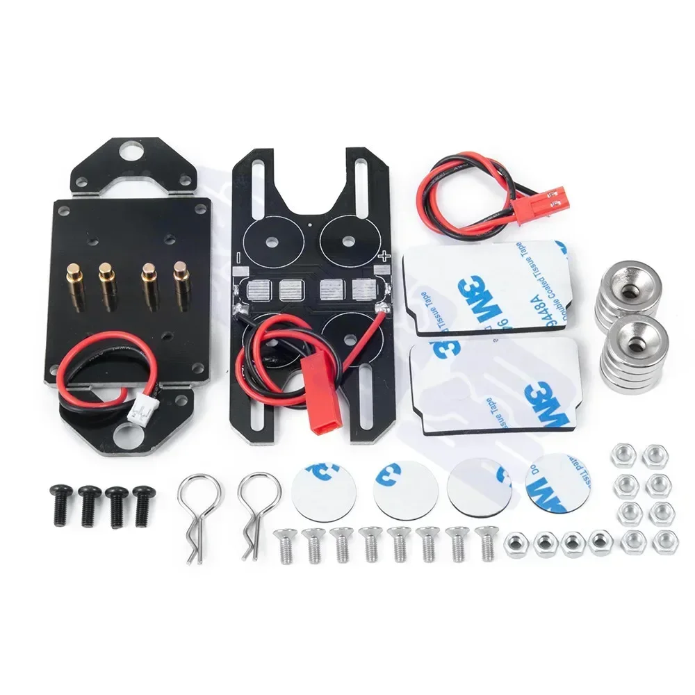 Fuente de alimentación magnética, poste de carrocería, columna de carcasa de coche con imán Universal para 1/10 1/8 Trax Trx4 Trx6, accesorios de actualización de coche teledirigido