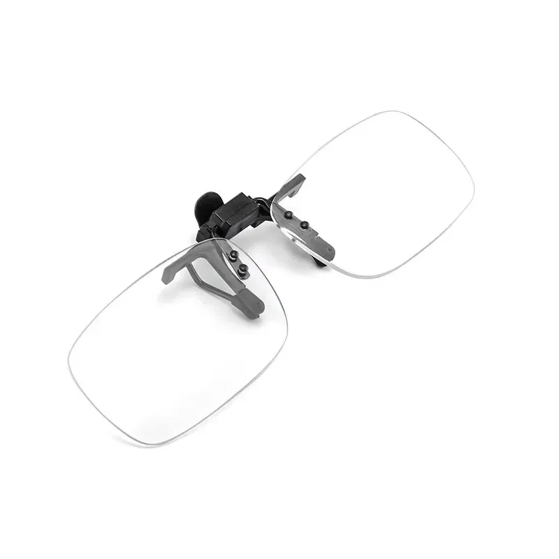 Flip Up Down Clip Lesebrille Ultraleicht mit Clip Anti-Blau-Lupe Randlose optische Linsen Presbyopie-Brille – Detail 5
