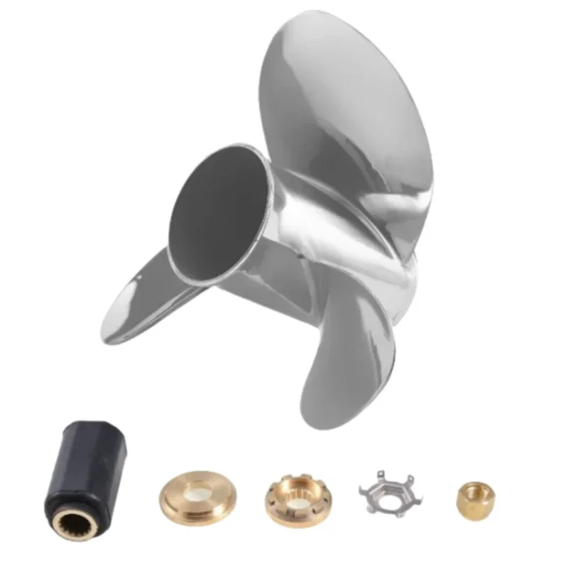 Aftermarket Marine Parts Stainless Steel Propeller 48-898999A46 14X19  For Outboard Engine 150-300HP