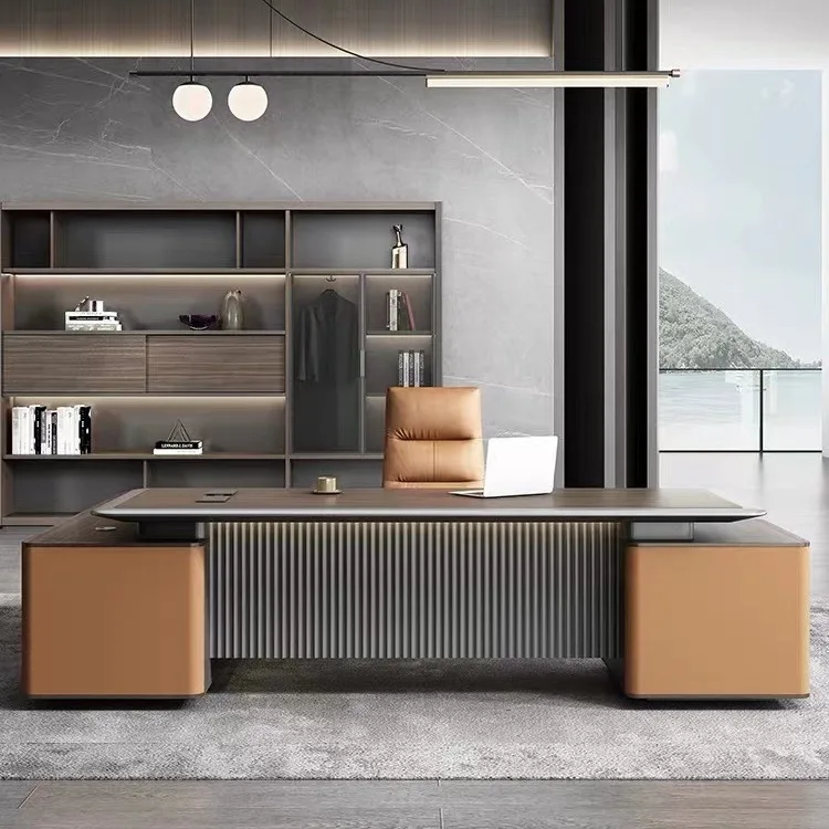 

Leadership President Boss Desk Simple Modern Chairperson's Office Painting Large Class Desk