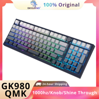 SKYLOONG GK980 Wired Gaming Mechanical QMK/VIA Keyboard PBT Shine Through Keycap Hot-swappable Switches RGB Backlit Keyboard