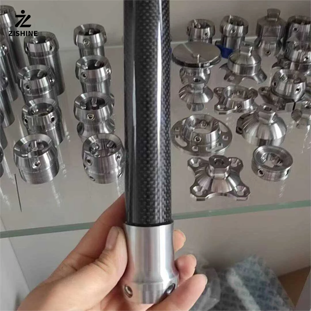 

Stainless steel and carbon fiber calf tube connectors, 220mm prosthetic accessories; prosthetic socket fixation devices.