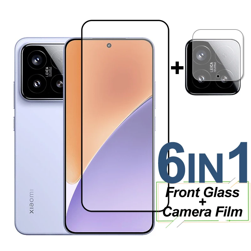 Full Cover Tempered Glass For Xiaomi 15 Glass Screen Protector On Xiaomi Mi 15 Protective Phone Camera Lens Film For Xiaomi 15