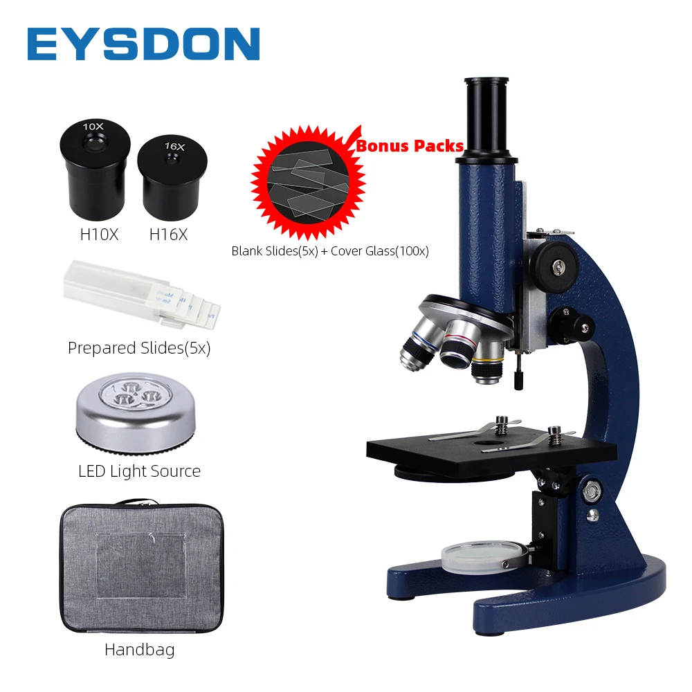 

EYSDON Biological Microscope 640X for Kids Students Educational Science Lab Intellectual Development- #90257