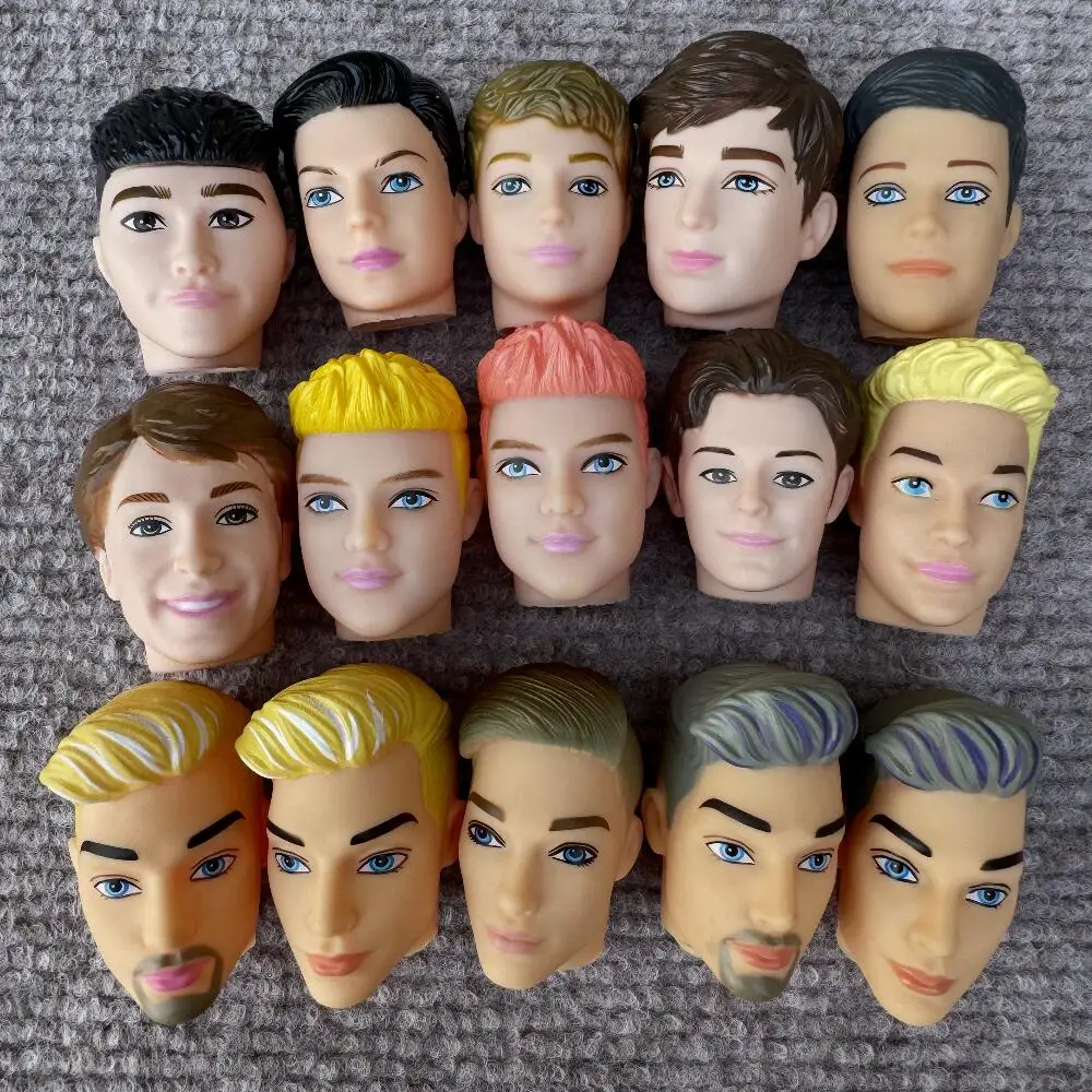 1/6 chłopcy głowy lalki książę Ken głowy solidna głowa chłopca dla 30cm ciała dzieci chłopcy dziewczęta DIY zabawki urodziny prezenty