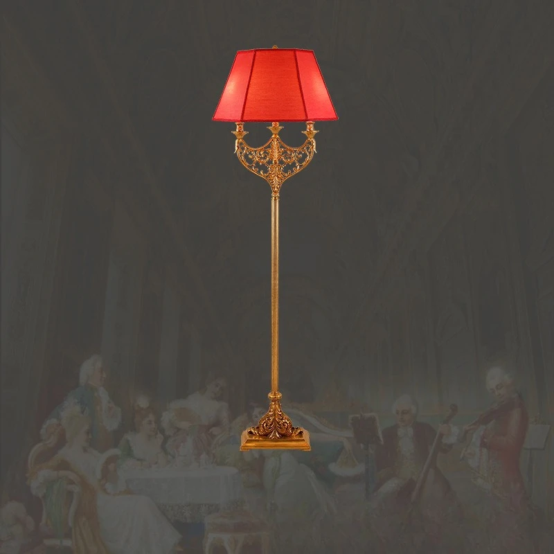 European floor lamp, living room study bedroom luxury retro, French floor lamp