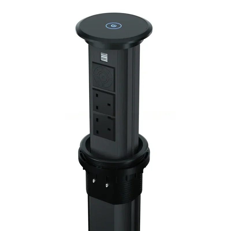 2 uk plugs 2 usb charger 1  sockets and switches UK connector Tuya control motorised pop up socket HOT SALES