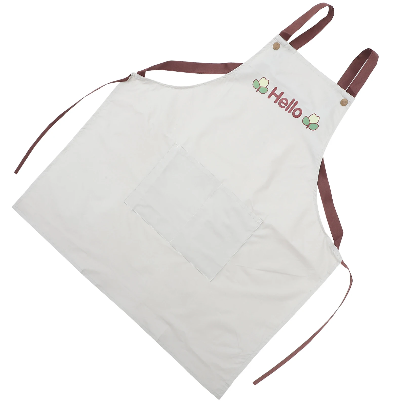 

Waterproof Kitchen Apron High Density Oil Proof Coating Fashionable Classic Color Adjustable Strap Baking Cooking