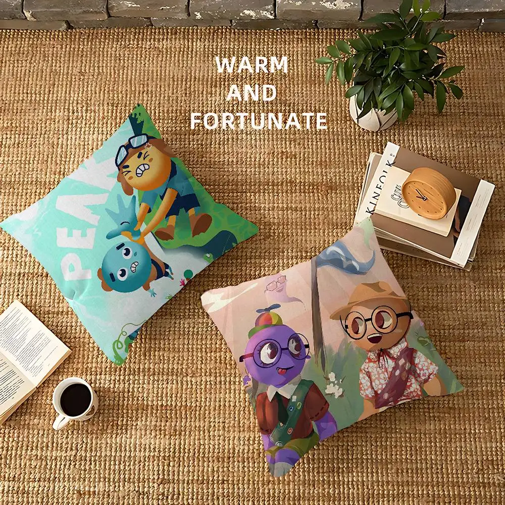 Game PEAK Co-Op Climbing Cushion Cover Polyester Sofa Cushions Decorative Throw Pillows Home Decoration Pillowcover