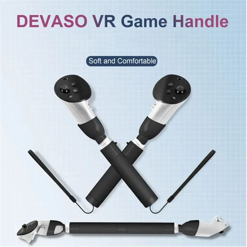 Aa87 novo para oculus quest3 peças de reposição controladores vr alça longa sabre de luz dupla para meta oculus quest 3 vr accessor