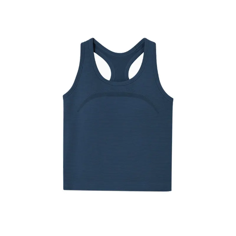 Fitness-Ärmelloses Top für Frauen mit Brustpolstern, Hochintensiver Sport-BH, Stoßfest, Schnelltrocknend, Laufweste, Yoga-Oberteil – Detail 6