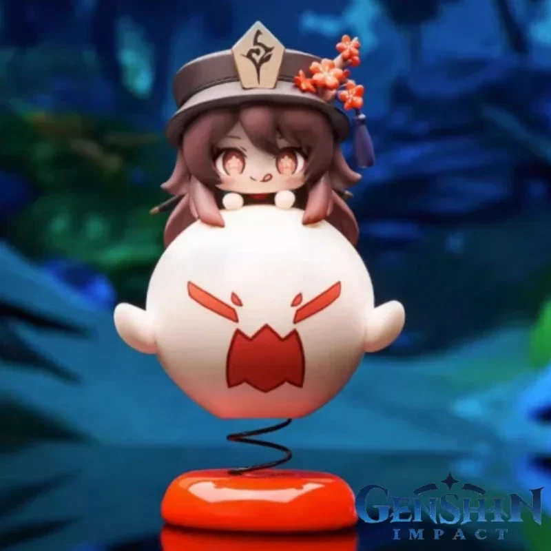 Figura de acción de Anime Genshin Impact Hu Tao, modelo de estatua de Pvc, juguetes de adorno de escritorio, regalo genuino