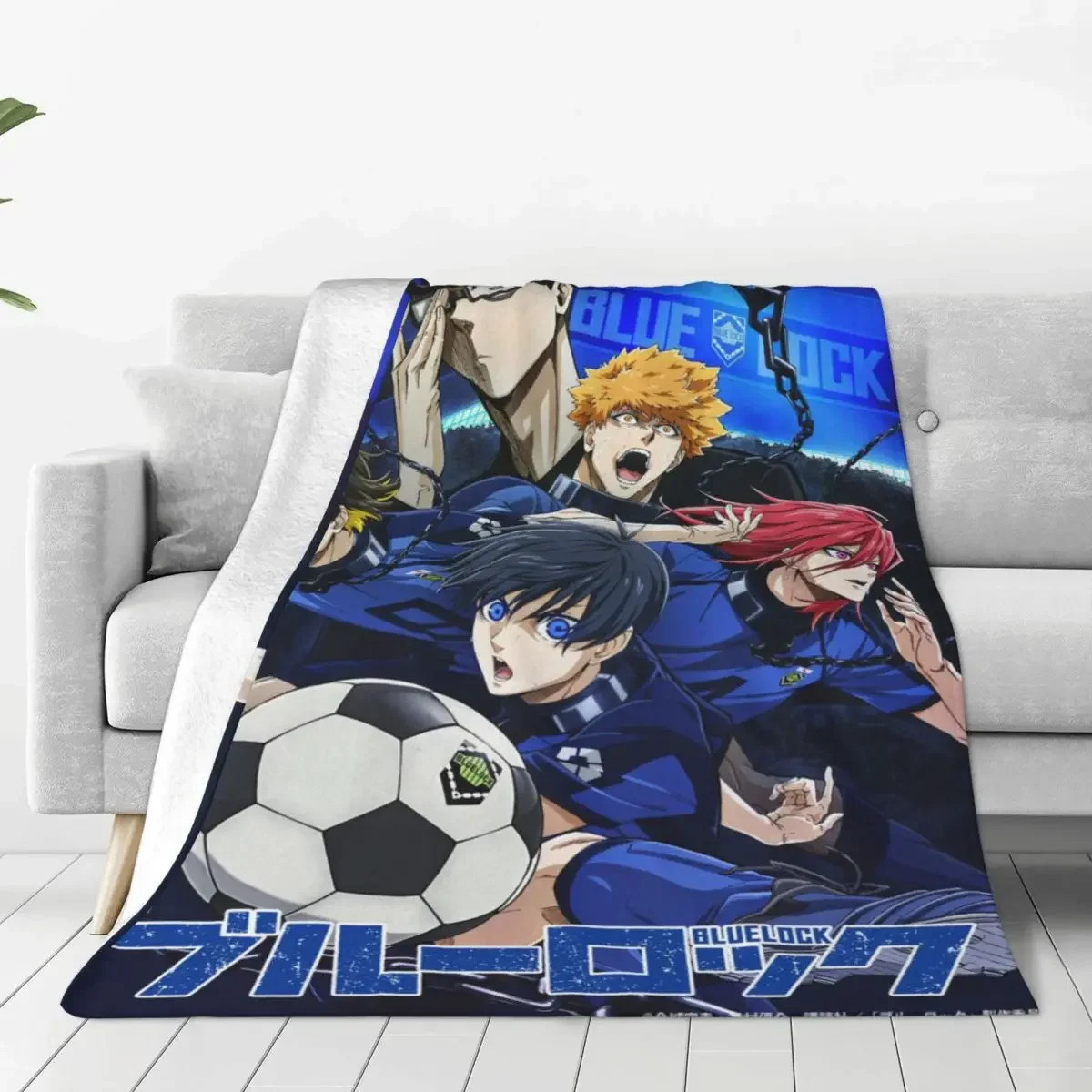 

Blue Baby Blankets Flannel Autumn/Winter Cartoon Multi-function Super Warm Throw Blankets for Bed Outdoor Plush Thin Quilt
