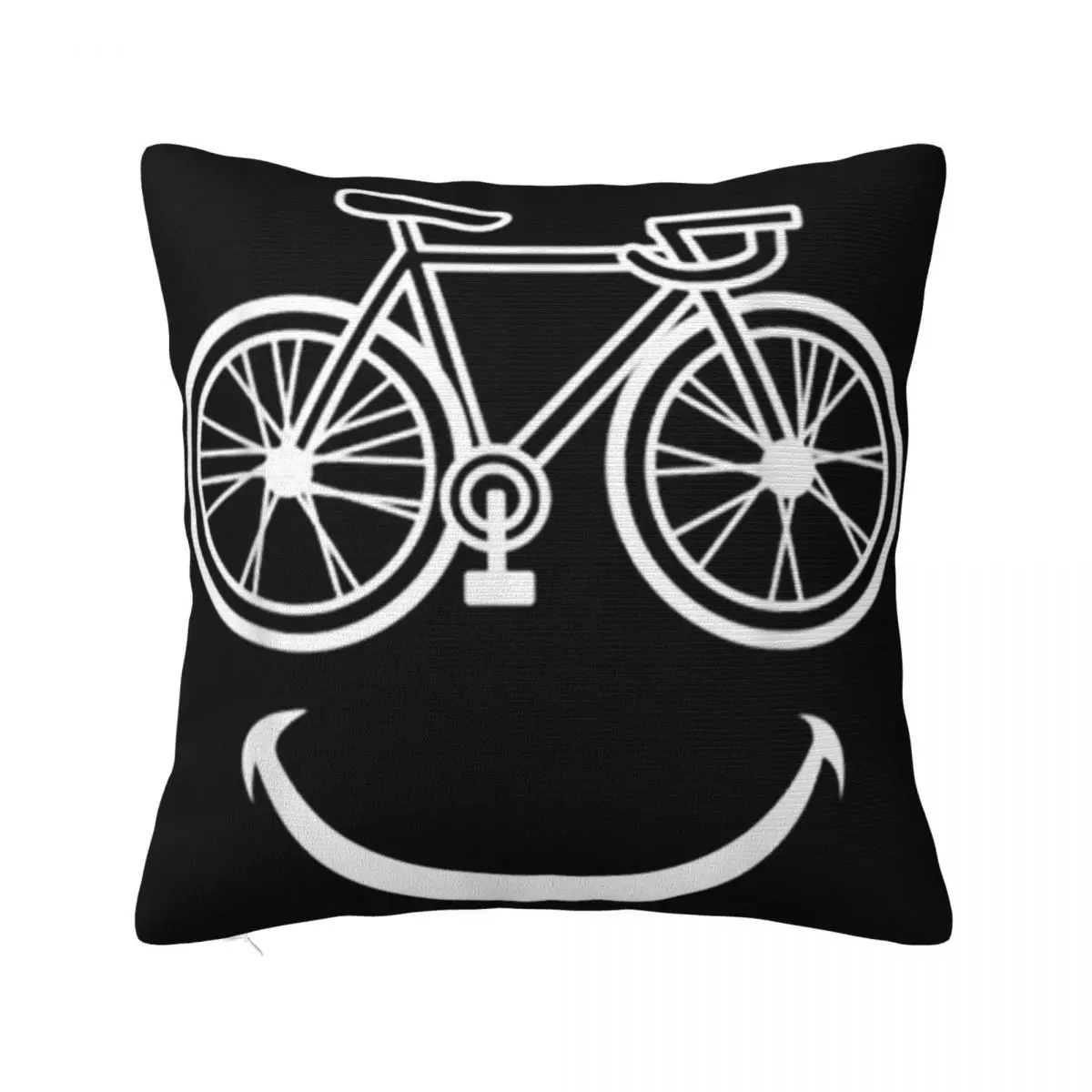 Funny Bicycle Smile Bike Smiling Face Biker T Geek Better Child Good Quality 2021 Latest Mens Pillow Case