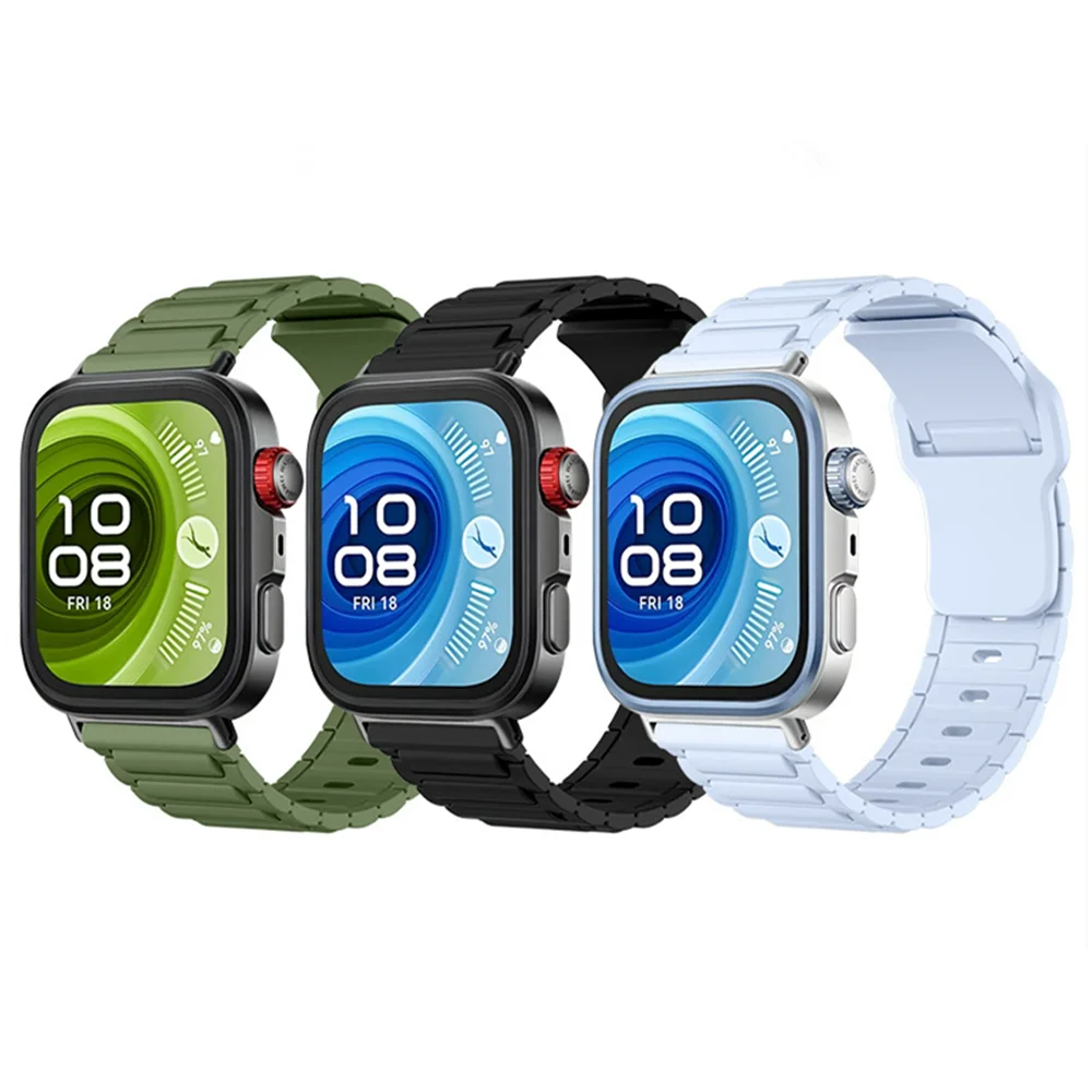 シリコン時計バンド Huawei 社時計 FIT 3 / 4 / 4 PRO スマートウォッチスポーツストラップ時計磁気バックルバンド交換用