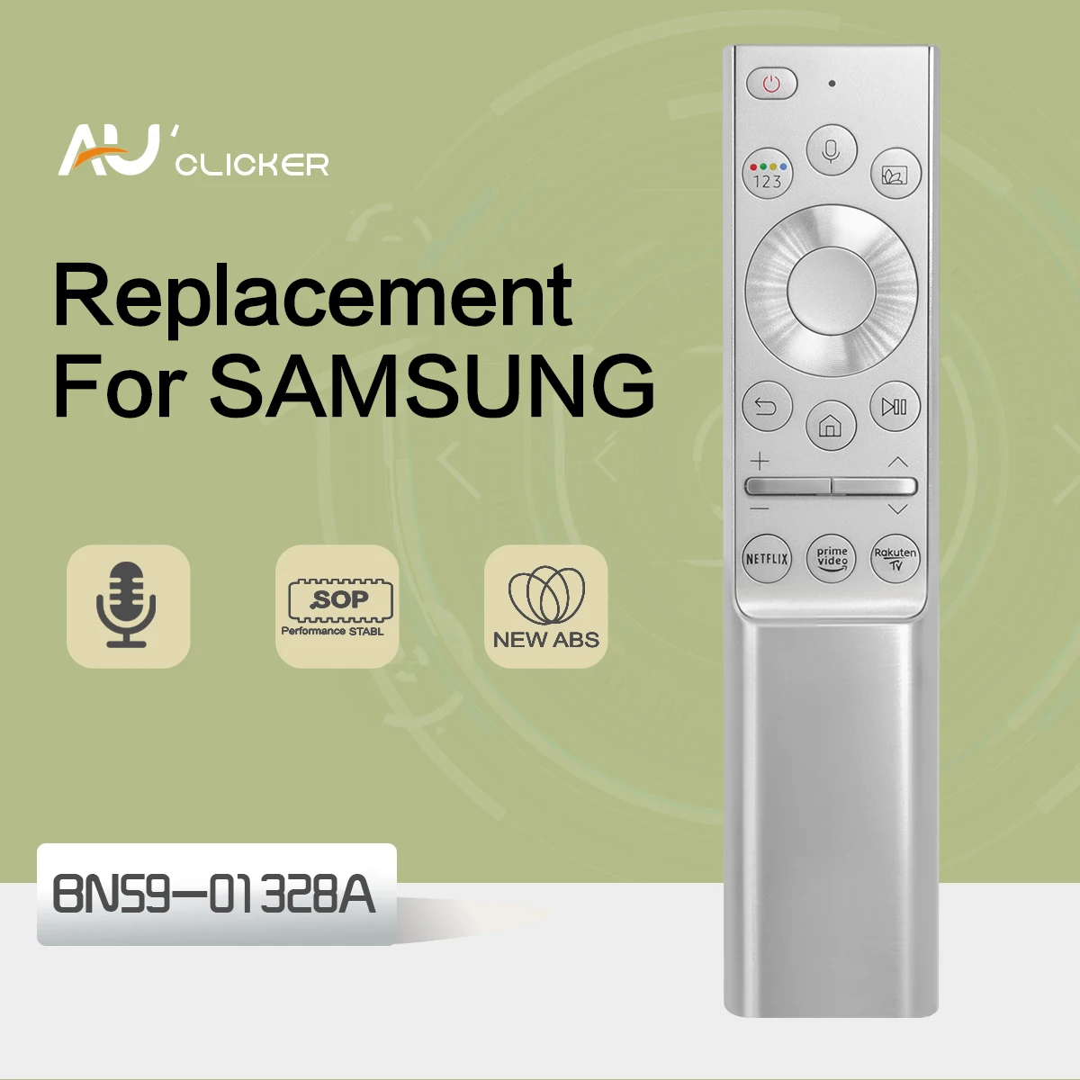 Voice Remote Control BN59-01328A Use for Samsung 4K QLED Voice TV Remote Control For QE55Q65TAS QE55Q65TASXXN QE65Q67TAUXX