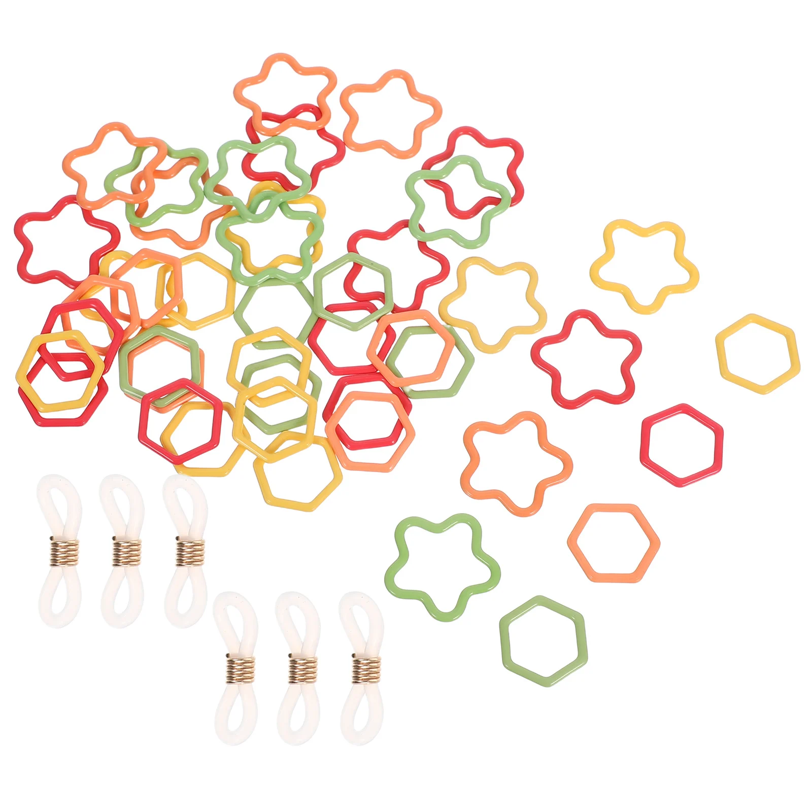 

Woven Marker Buckle Crochet Stitch Markers Charms Coilless Safety Pins Accessories Geometric Metal