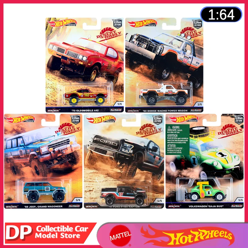

Hot Wheels Premium Car Culture 2019 Desert Rally Set Jeep Ford Volkswagen 1/64 Diecast Model Car Real Riders Metal Ship Now