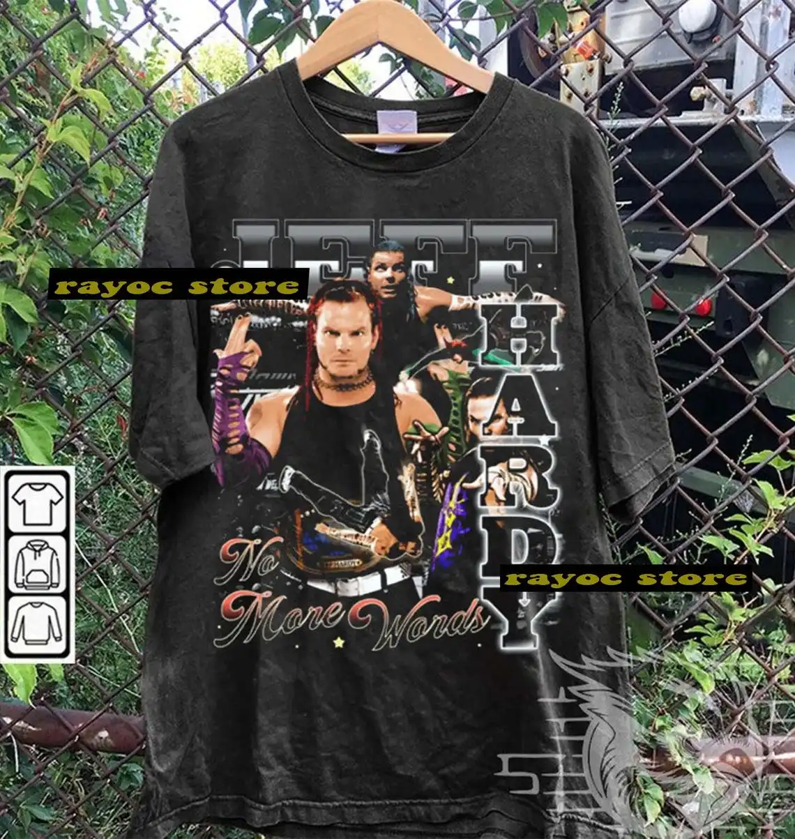 Vintage Bootleg Style Jeff Hardy Shirt Jeff Hardy Wrestling T-Shirt 90s Graphic Tee Unisex Shirt For Woman And Man