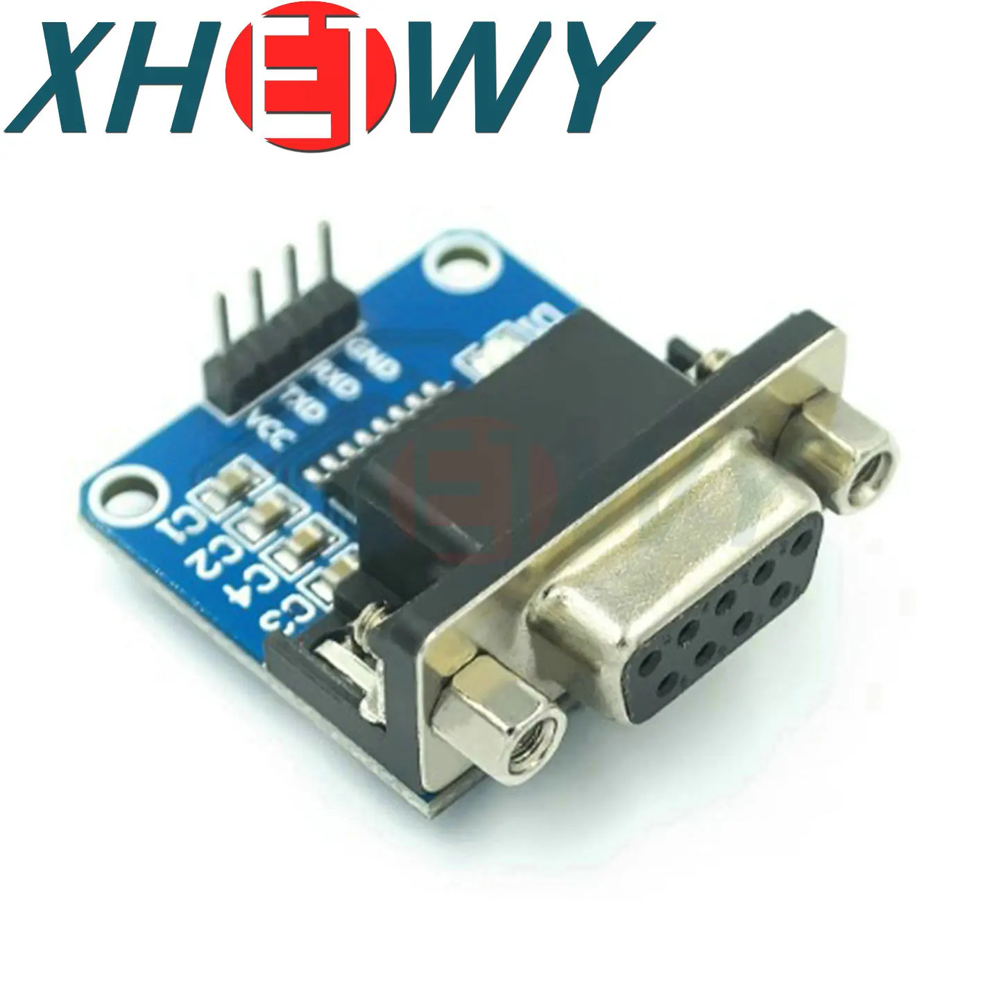 Conector hembra DB9 MAX3232 RS232 a TTL, módulo convertidor de puerto serie 3,3 V-5,5 V, placa MAX232 intermitente, RS232 a TTL, desbrozadora