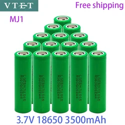 1-10PCS 100% Original MJ1 3.7 v 3500 mah 18650 Lithium Rechargeable Battery For Flashlight batteries for LG MJ1 3500mah battery