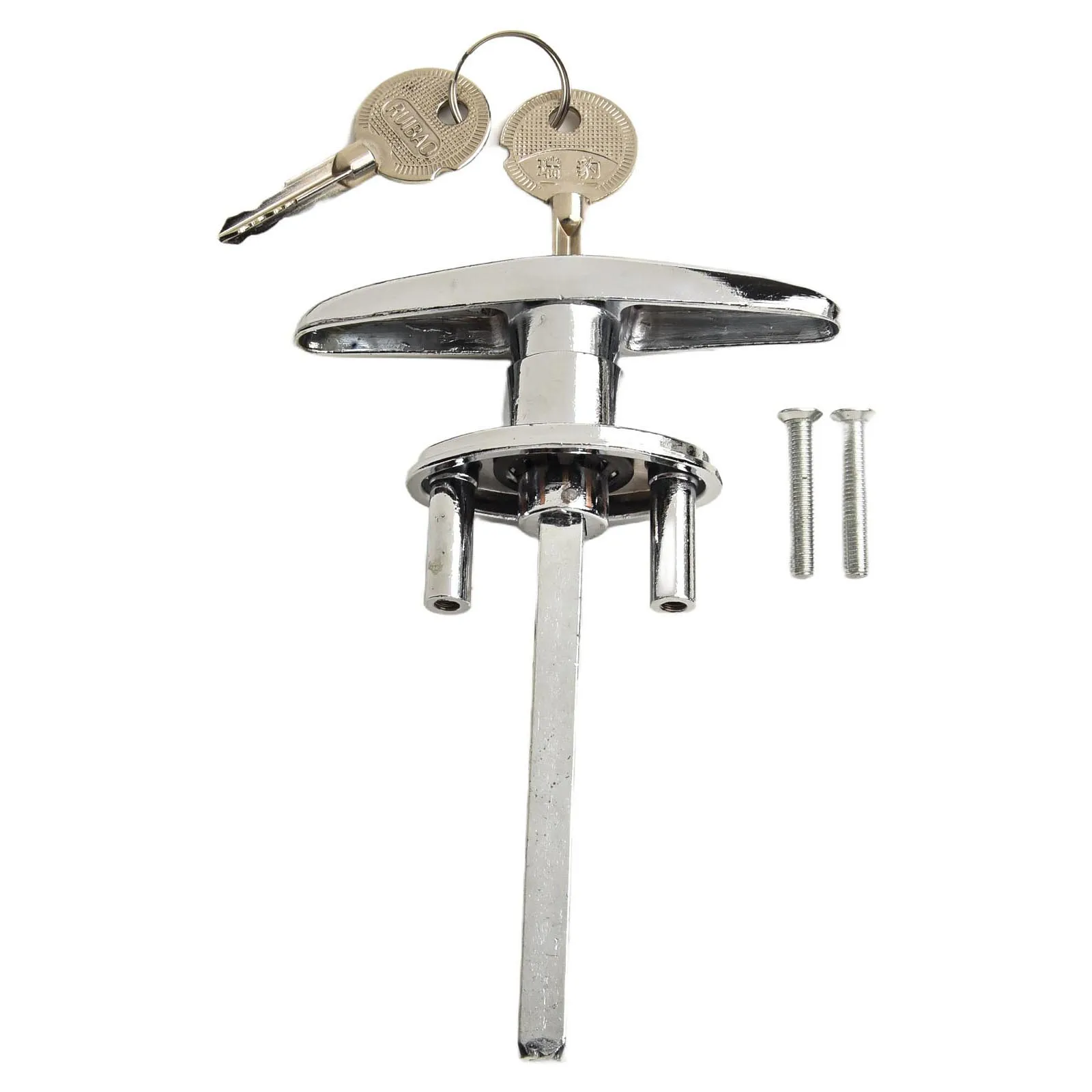 

Замок для гаражных ворот, Т-образная ручка с 2 ключами, сменная ручка из сплава, подходит для дверей толщиной от 3/8 до 2 дюймов, безопасный механизм блокировки