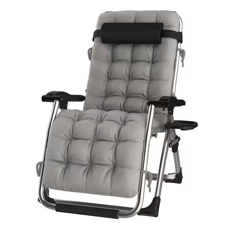 

Garden Sun Lounger Recliner Chair Outdoor Beach Chairs Foldable Folding Camping Seat Terrace Chair Beach Cot Chair Dust Cover
