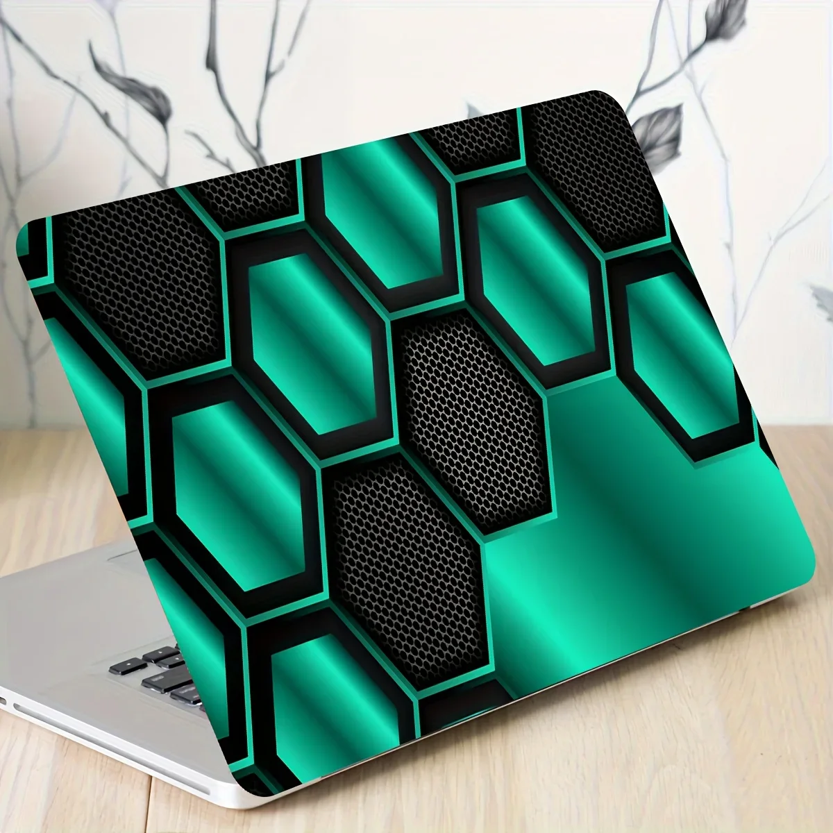 2pieces Laptop Art Sticker Future Technology Design Protective Case Universal Netbook Skin Sticker Non Reusable Laptop Skin