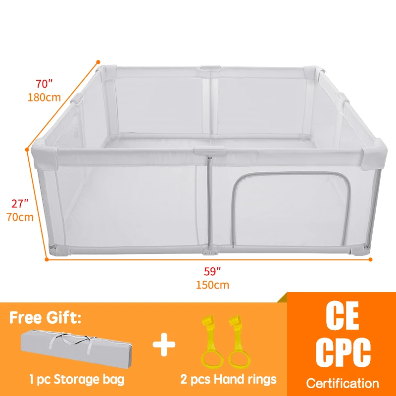 PANGDUBE Foldable Baby Playpen Large Portable Toddler Safety Play Yard Indoor Infant Activity Center Fence for Kids Baby image 3