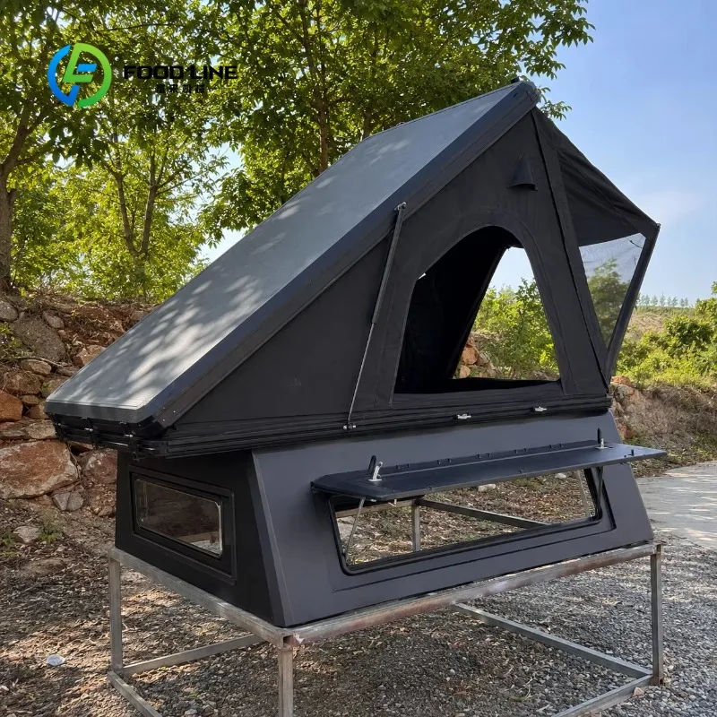 pop‑up hard shell rooftop tent pickup camper waterproof spacious shelter for four‑person 4x4 global outdoor camping travel
