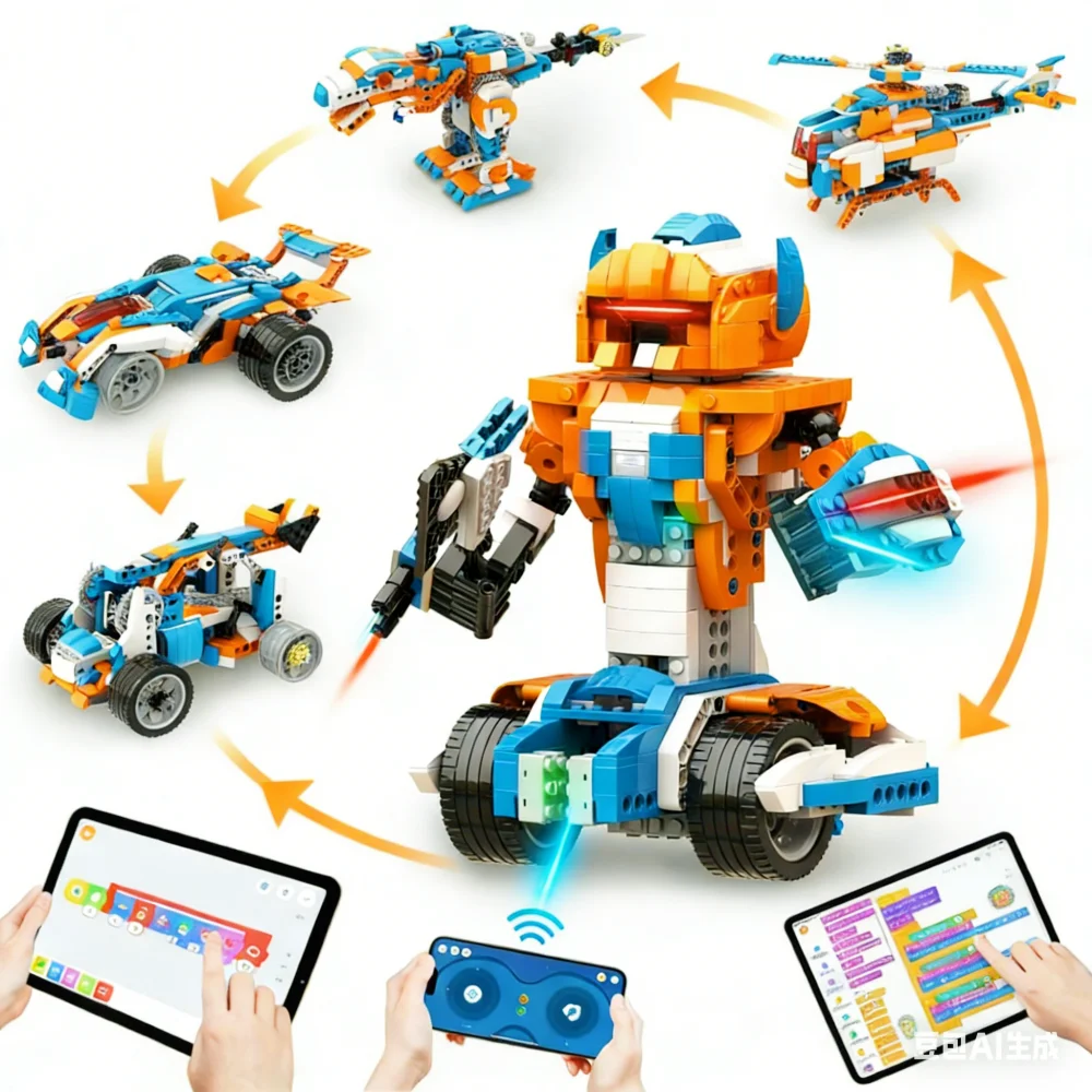 Apitor Robot X Lern-DIY-Elektronik-Bausatz zur Raumdekoration, 12-in-1-STEM-Coding-Kit für Kinder ab 14 Jahren, Bastelprojekt für Jungen
