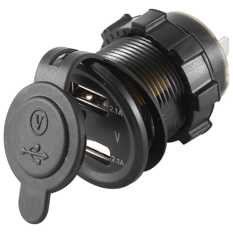 

1 Piece Car Charger One For Two Dual USB Car Charger Universal Car Bluetooth Digital Display Red Light