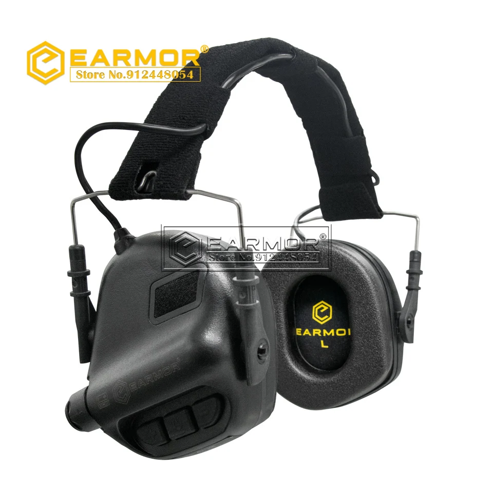 EARMOR MOD4 Tactical M31Headset New Headband Shooting Noise Clearance Aviation Headphone Hearing Protector - Black