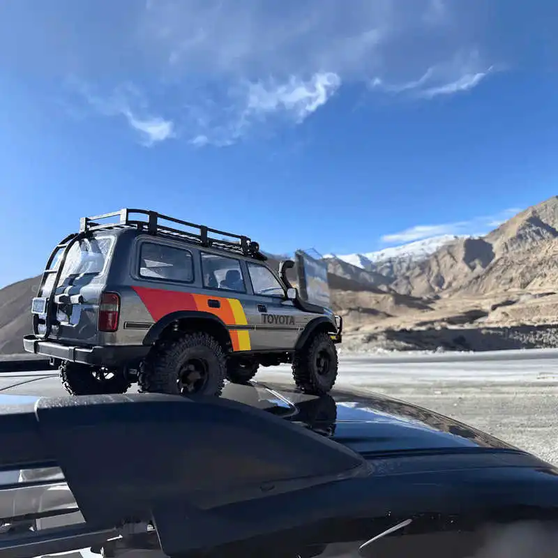 FMS 1/10 FCX 10P Land Cruiser LC80 PRO V2 RC Control remoto sin escobillas coche modelo de escalada todoterreno eléctrico de alta y baja velocidad