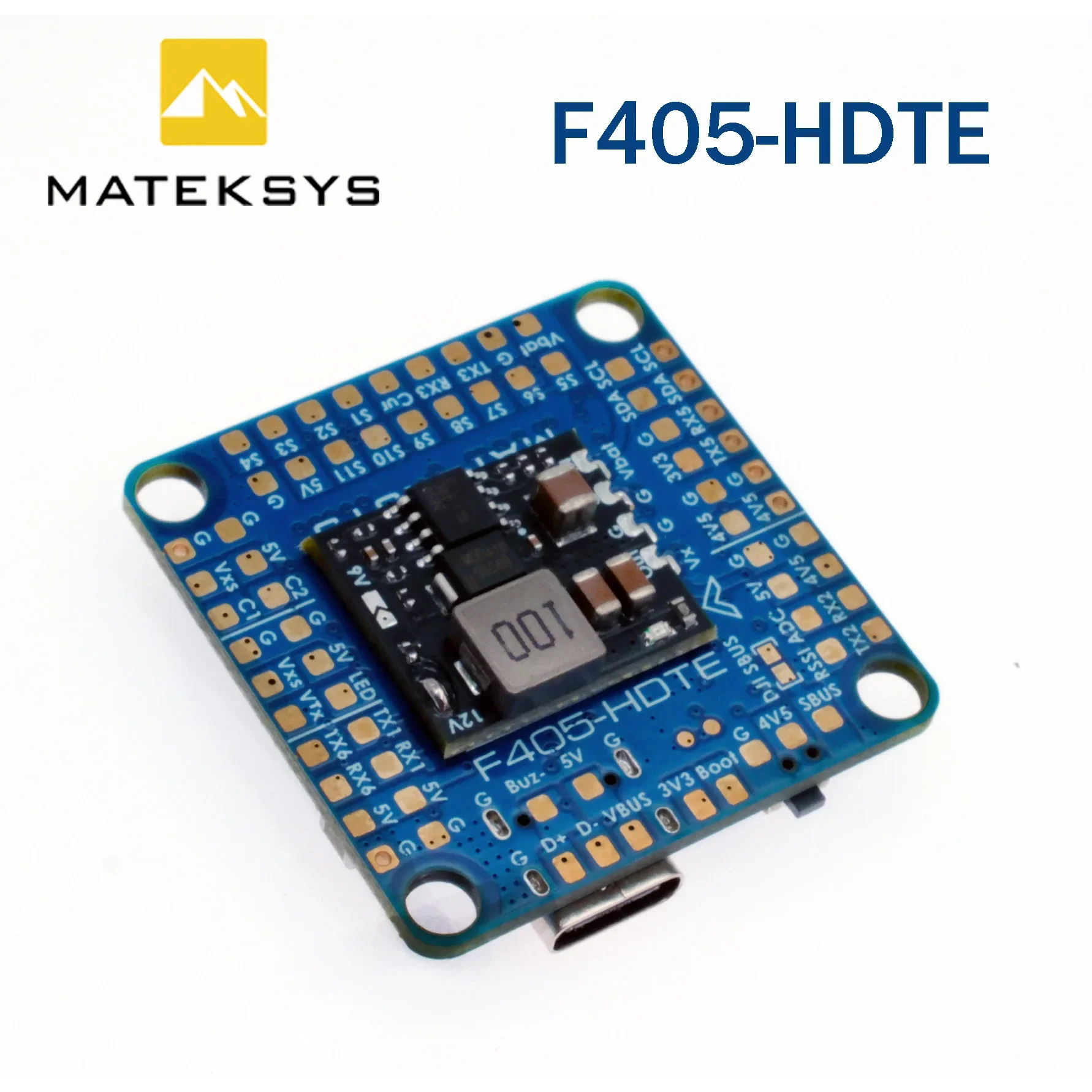 SmCpMATEK Mateksys F405-HDTE F4 Flight Controller STM32F405 Built-in Dual BEC OSD Blackbox 3-12S LiPo For RC FPV Long Range Dron