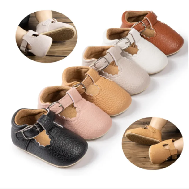 ربيع الخريف طفل الفتيات عادية ريترو بولي أحذية أحذية من الجلد الأميرة فستان الزفاف أحذية مشي المطاط لينة المضادة للانزلاق وحيد 7 ألوان