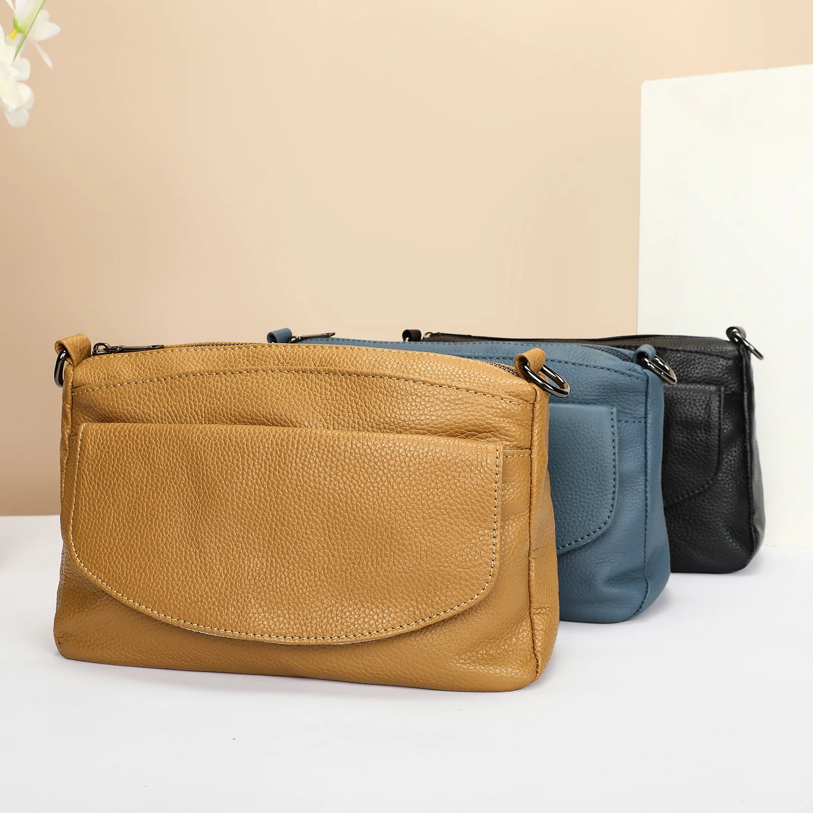 Sac à bandoulière carré en cui - Structured Handbag Work avis et prix