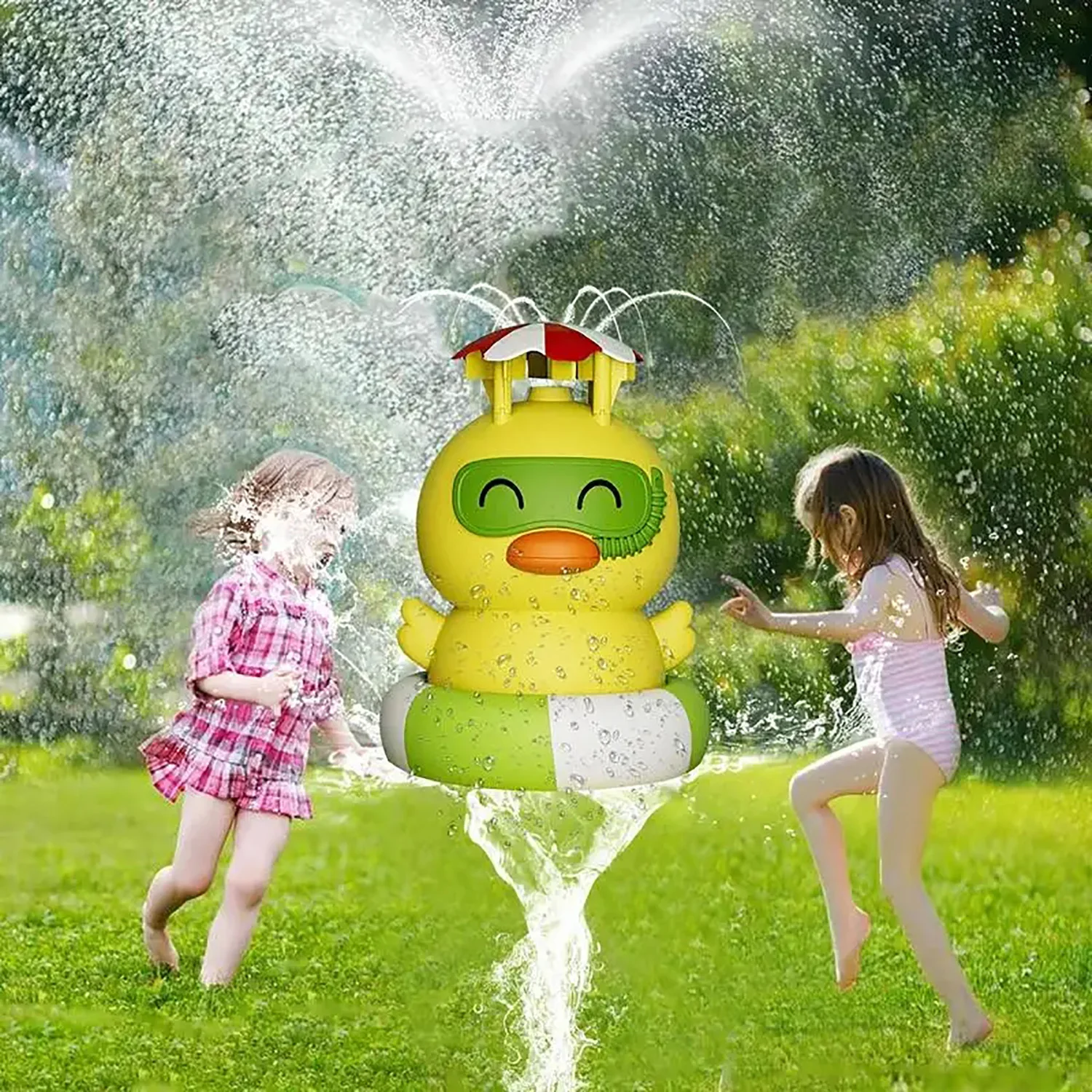 Lanciarazzi volanti Sprinkler Spray rotante Giochi d'acqua per bambini Spruzzi Giocattolo animale Interazione divertente Giardino Prato Regalo all'aperto